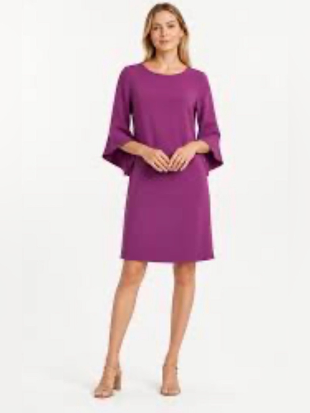 🆕 CAROLINE ROSE Julia Shift Dress Matte Crepe